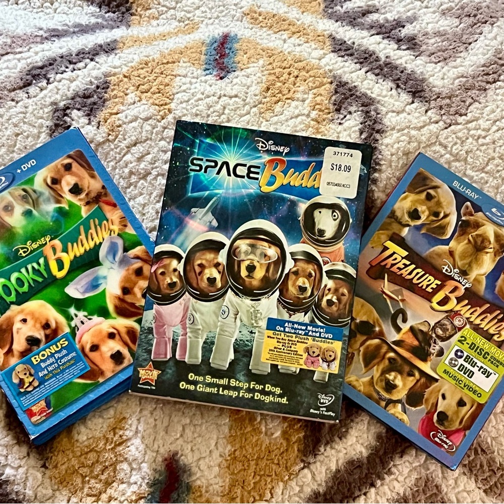 Disney Space Buddies, Treasure Buddies and Spooky Buddies Blu-ray DVD combo set